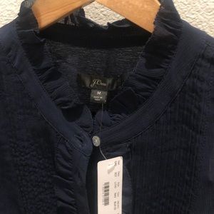 J.Crew button down long sleeve blouse+ cami